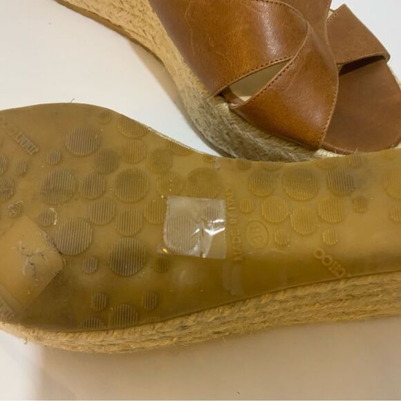 Jimmy Choo brown Espadrille Wedge 3” size 38 - Picture 4 of 7